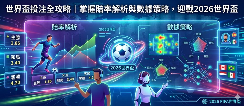 世界盃投注全攻略｜掌握賠率解析與數據策略，迎戰2026世界盃
