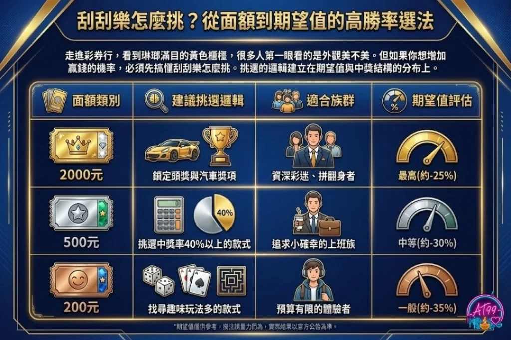 刮刮樂怎麼挑