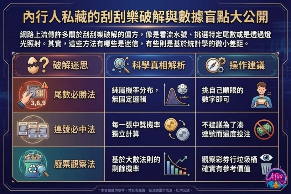 刮刮樂中獎公式