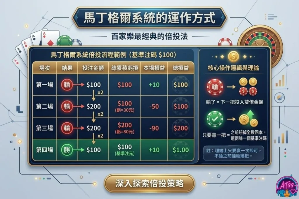 百家樂倍投法